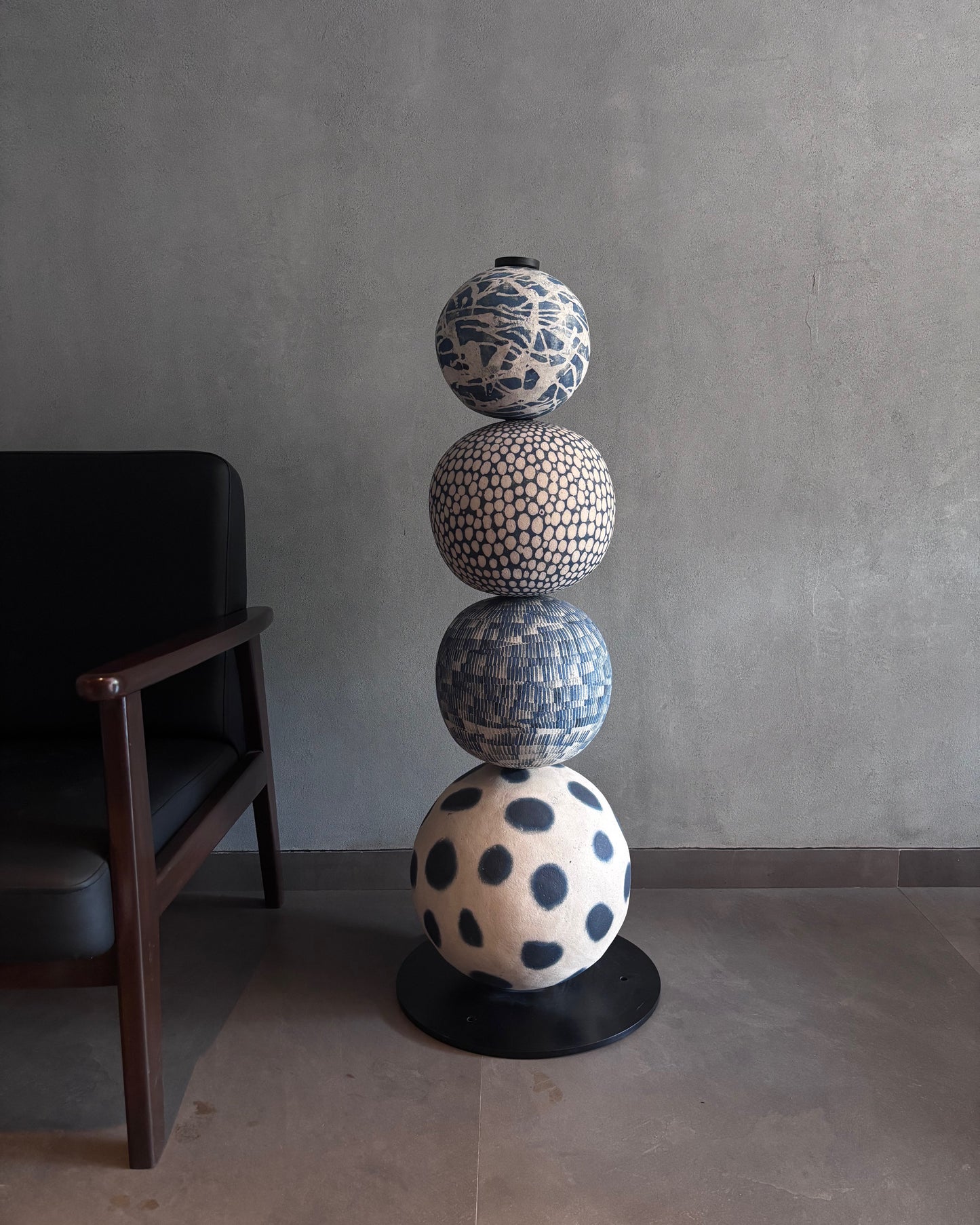 Indigo Totem Pole | 42"