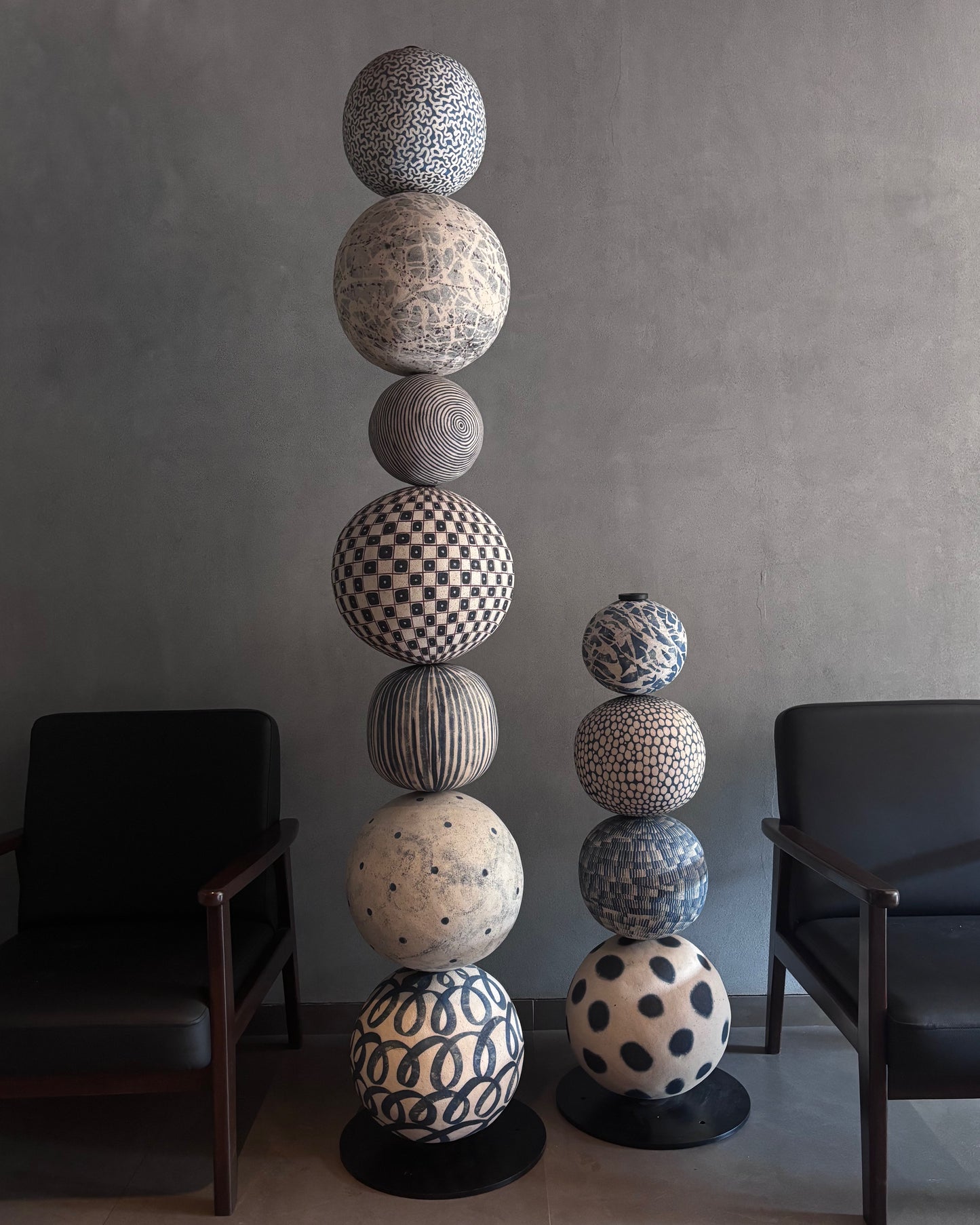 Indigo Totem Pole | 42"