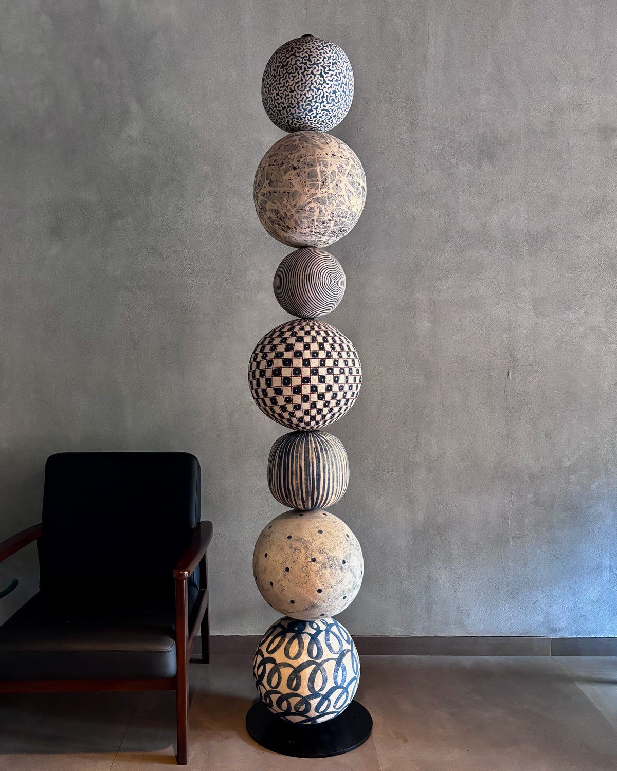 Indigo Totem Pole | 84"