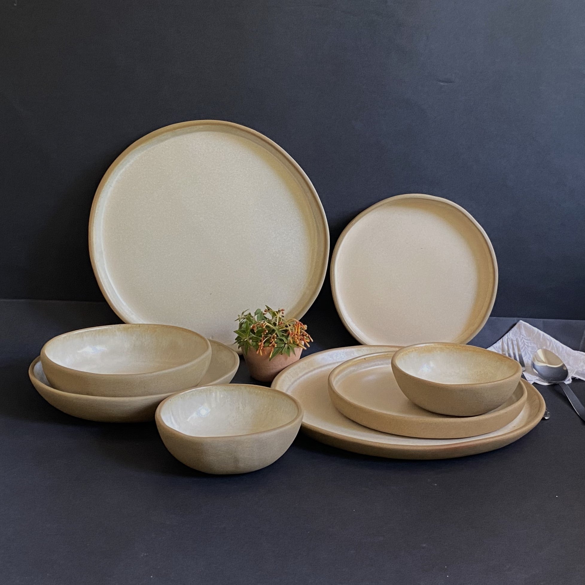 dinner sets white textured stoneware dinnerware
